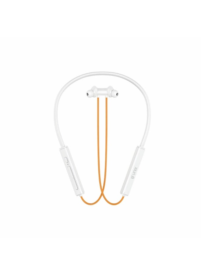 يونيكس سماعة عنق لاسلكية يونكس UX-W8 Zen 5 Pro | اتصال بلوتوث v5.4 | وقت تشغيل 52 ساعة مع درايفرات 13.4 مم | عزل ضوضاء ENC لمكالمات واضحة | تشغيل/إيقاف مغناطيسي | شحن سريع Type-C - Image 1